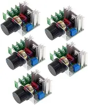 5pcs 2000W PWM AC Motor Speed Control Module Dimmer Speed Regulator 50-220V Adjustable Voltage Regulator