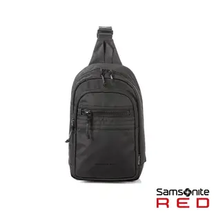 Samsonite RED 新秀麗 單肩包/胸包/肩背包/側背包/腰包 SEMLIN 輕量休閒多功能環保_黑/藍/米白