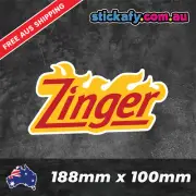 Zinger Sticker Funny Laptop Car Window Bumper 4x4 Decal KFC Aussie