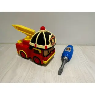 二手玩具 救援小英雄波力Poli 正版授權 羅伊Roy螺絲拆裝組