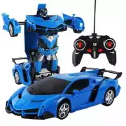 Transforming Robot RC Car by Dolanus Brand New Blue Car