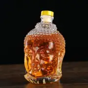 Buddha Whiskey Decanter Crystal Glass Dispenser Bottle Display Liquor Vodka USA