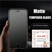 2X Tempered Glass Anti-Glare Matte Screen Protector For iPhone 16 15 14 13 12 11