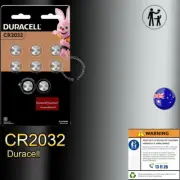 8 X Genuine Duracell CR2032 Child-Resistant Battery 3V Button