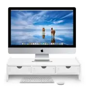 Flaneo KD6 Monitor Stand Desk Stand Width 49cm with Rack Drawer 2 Tiers Sto 872