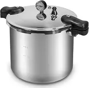 [Barton] Pressure Canner 22-Quart Capacity Pressure Cooker Built-in Pressure Gauge with (1) Rack, Aluminum Polished