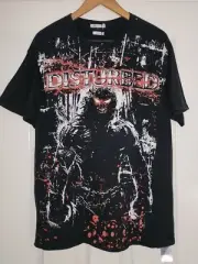 Disturbed Distressed Band T-Shirt Black Vintage One By One Teaspoon