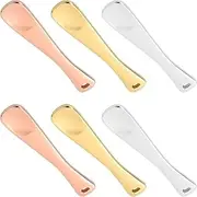 Fabselection Cosmetic Spatulas, 6 Pcs Skin Care Applicator, Mini Facial CreamSpoon Applicator Mini Makeup Spatula Skin Care Spoon Makeup Spatula Beauty Scoop for Facial Cosmetic