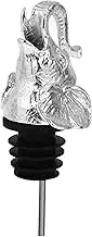 Homoyoyo Elephant Head Shaped Wine Pourer and Stopper Creative Wine Bottle Cap for Parties Enjoy Effortless with Fun Design Silver