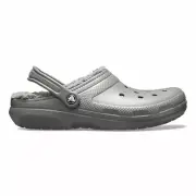 Crocs Classic Lined Clogs - Slate/Grey - Unisex - Genuine