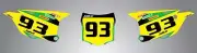 2014 KX 85 Custom number Plates Storm Style Stickers / Graphics