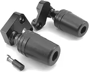 Universal Front Axle Fork Wheel Slider for Kawasaki ZX-10R 2008-2010 Motorcycle Motor Parts Falling Protection Frame Slider Fairing Guard Crash Pad Protector (Color : Black)