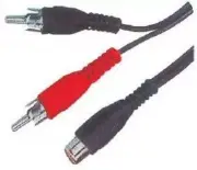 MAGNUM PRO MAY2 1 RCA female jack to 2 RCA male plugs
