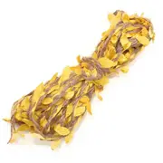 10m Yellow Leaf Hessian Burlap Ribbon