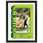 Canberra Raiders Clinton Schifcofske Signed Numbers Up Print Framed