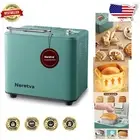 20-IN-1 Dual Heater Bread Maker: Nonstick Ceramic & 2LB Capacity in Green