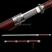 Chinese Dao 唐刀 Real Sword Wootz Steel Clay Tempered KIRIHA-ZUKURI Full TangSharp