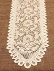 Vintage Embroidered Lace Oval Table Runner Dining Wedding Party Banquet Decor