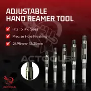 5 Pcs Adjustable Hand Reamer H12 to H16 1.1/16" 2.7/32" for Extension Pilots
