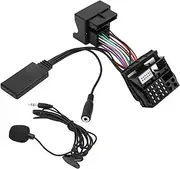 Car Bluetooth Aux Audio Cable Adapter High Quality External Microphone Assembly Bluetooth 5.0 Compatible with C5 C6 C8 C2 C3 207 307 308 ABS Material Black