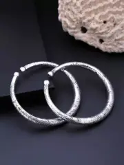 Anklet Silver Plated Ankle Chain Indian Payal Foot Bangle Women Bracelet Kada