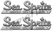 Two Sea Sprite Boat Remastered Stickers for boat restoration project