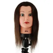 Debra Cosmetology Salon Mannequin Manikin Head 100% Human Long Hair 16"