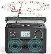 CD Player, CD Boombox with 5 Play Modes, FM Radio Support USB, with Headphone and Jack Led Display, with 30 Presets, 2 X 2.5W Speakers, for Indoor or Outdoor Use