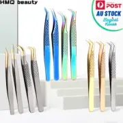1 Pcs Eyelashes Tweezers Stainless Steel High Anti-static for Eyelash Extensions