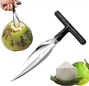 Coco Jack Opener | Meat Remover Scraper for Coconuts | Wear-Resistant Kitchen Gadget with Non-Slip Handle for Women Men Adults Family Boys Girls