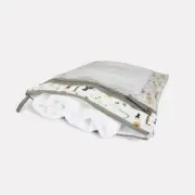 Wet & Dry Nappy Pouch Clean Cloth Diaper Bag Zip Reusable Baby Dirty Storage