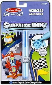 Melissa & Doug On The Go Surprize Ink! Activity Book - Vehicles (24 Pages)