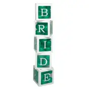 Fun Express Green Bride Cardstock Balloon Boxes with Balloons Kit, 11 1/2" – 77