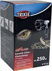 Ceramic Wire Mesh Clamp Lamp - 13.2cm - 250W - 1.8M Trixie (Reptiland)