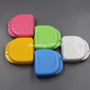 6 Pcs Dental Orthodontic Retainer Denture Storage Case Box Mouthguard Container