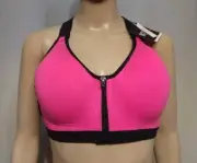 Victoria's Secret 38C Incredible VSD Front-Close Sports Bra Pink NWT