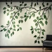 Branch and Leaves Wall Decal | Elegant Botanical Wall Sticker Art | Removable