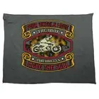Motorbike Four Wheels Move The Body Two Wheels Move The Soul Cloth Tea Towel