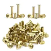 100 Sets Binding Chicago Screws,5 Size Screw Posts Bookbinding Posts Binding AU