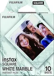 FUJIFILM Instax Square White Marble Film - 10 Exposures