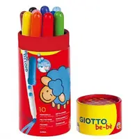 在飛比找蝦皮購物優惠-【義大利 GIOTTO】可洗式寶寶彩色筆10色(筆筒裝)(總