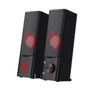 GS550 PC Gaming Speakers, 2.0 Channel Desktop Computer Sound Bar with Compact