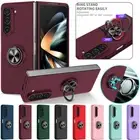 For Samsung Galaxy Z Fold 6 5 4 3 Magnetic Case Shockproof Ring Stand Cover