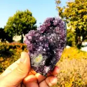 343g Natural Amethyst Geode Mineral Specimen Crystal Quartz Energy Decoration