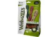Whimzees Grain Free Veggie Dental Treats Toothbrush for X-Small Dogs - 48-Pack