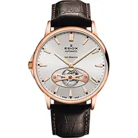 在飛比找PChome24h購物優惠-EDOX Les Bemonts Open Vision 薄