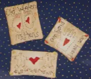 Embroidery KIT Unused OOP Vintage Christmas Ornaments Pincushions Primitive