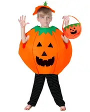 Pumpkin Tunic with Bag Child Costume