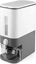 U-miss 25 Lbs Rice Dispenser, Large Grain Container Storage with Lid Measuring Cylinder Moisture Proof Household Cereal Dispenser Bucket for Kitchen Soybean Corn