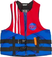 Fly Racing Mens Neoprene Floatation Vest Life Jacket Red/White/Blue 3XL